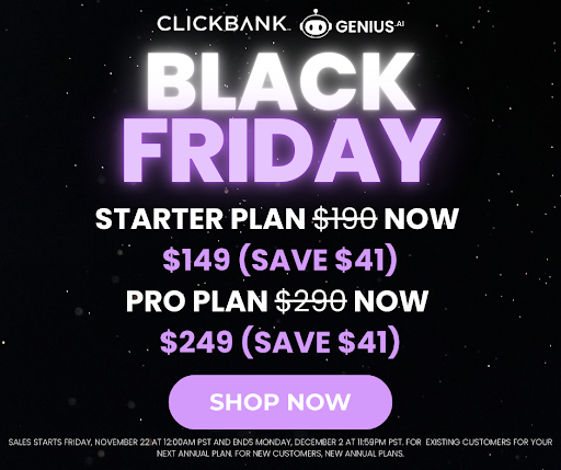 Black Friday Pricing Plans