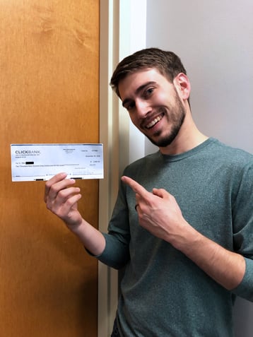 First paycheck made with ClickBank