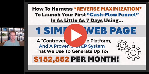 A video thumbnail that says 'How to harness *Reverse Maximization* to launch your first 